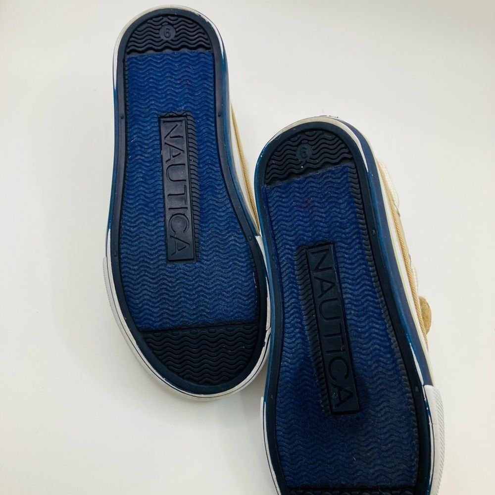 Nautica Little River Canvas Tan Deck Slip On Toddler Boy Shoe SZ 10 Gently Used - Picture 9 of 9